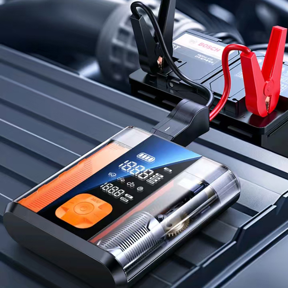 3-IN-1 Multitool ND2L 8800mAh - Reifenpumpe+KFZ-Starthilfe+Powerbank