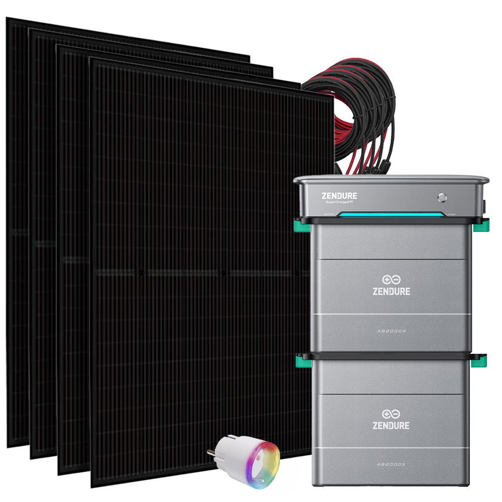 Offgridtec SolarFlow 3,84kWh 1780w Hyper 2000 Centrale électrique pour balcons Dual-Glas TOPCon incl. Satellite Smart Plug