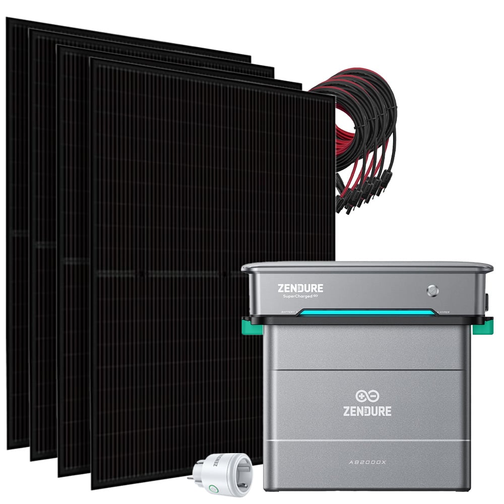 Offgridtec SolarFlow 1,92kWh 1780w Hyper 2000 Centrale électrique pour balcons Dual-Glas TOPCon incl. Satellite Smart Plug
