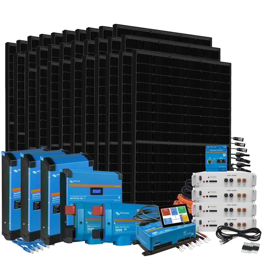 Offgridtec HomePremium M USV Solaranlage 13500Wp E-Box 48100R-C 20,5KWh 3-phasig mit Stromzähler