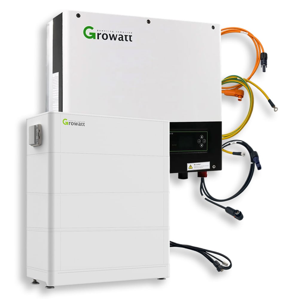 Growatt Retrofit Kit 7.68kWh ARK SPH 6000TL3 BH-UP Hybrid Inverter LiFePO4 Storage