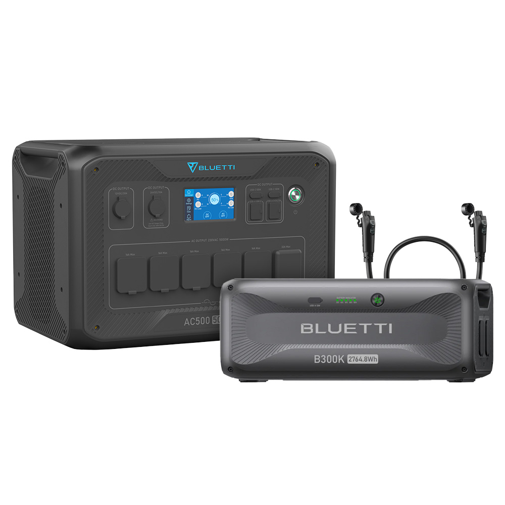 Bluetti AC500 2,7kWh Powerstation mit 1x B300K Speicher