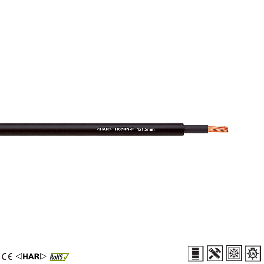 H07RN-F 1x1,5mm High-End Gummileitung Kabel Lapp 1600096