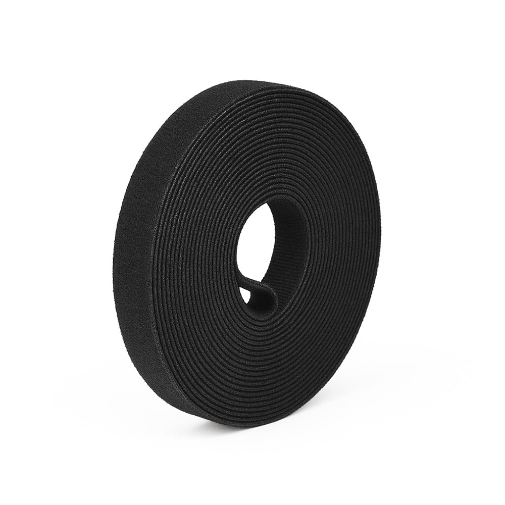 Klett-Kabelbinder 10m x 10mm Schwarz zuschneidbar für Kabelmanagement