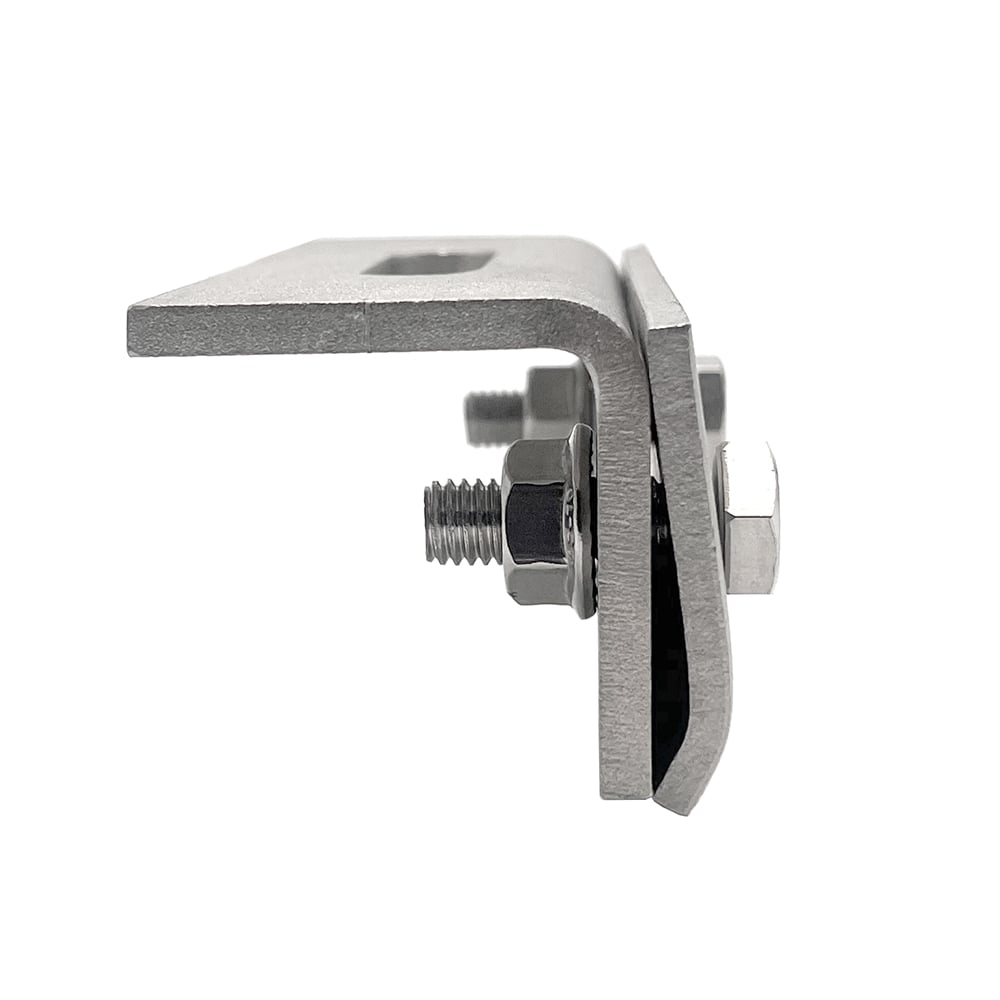 PV mounting clamp for standing seam sheet metal roof clamp + adapter plate pre-assembled with screws