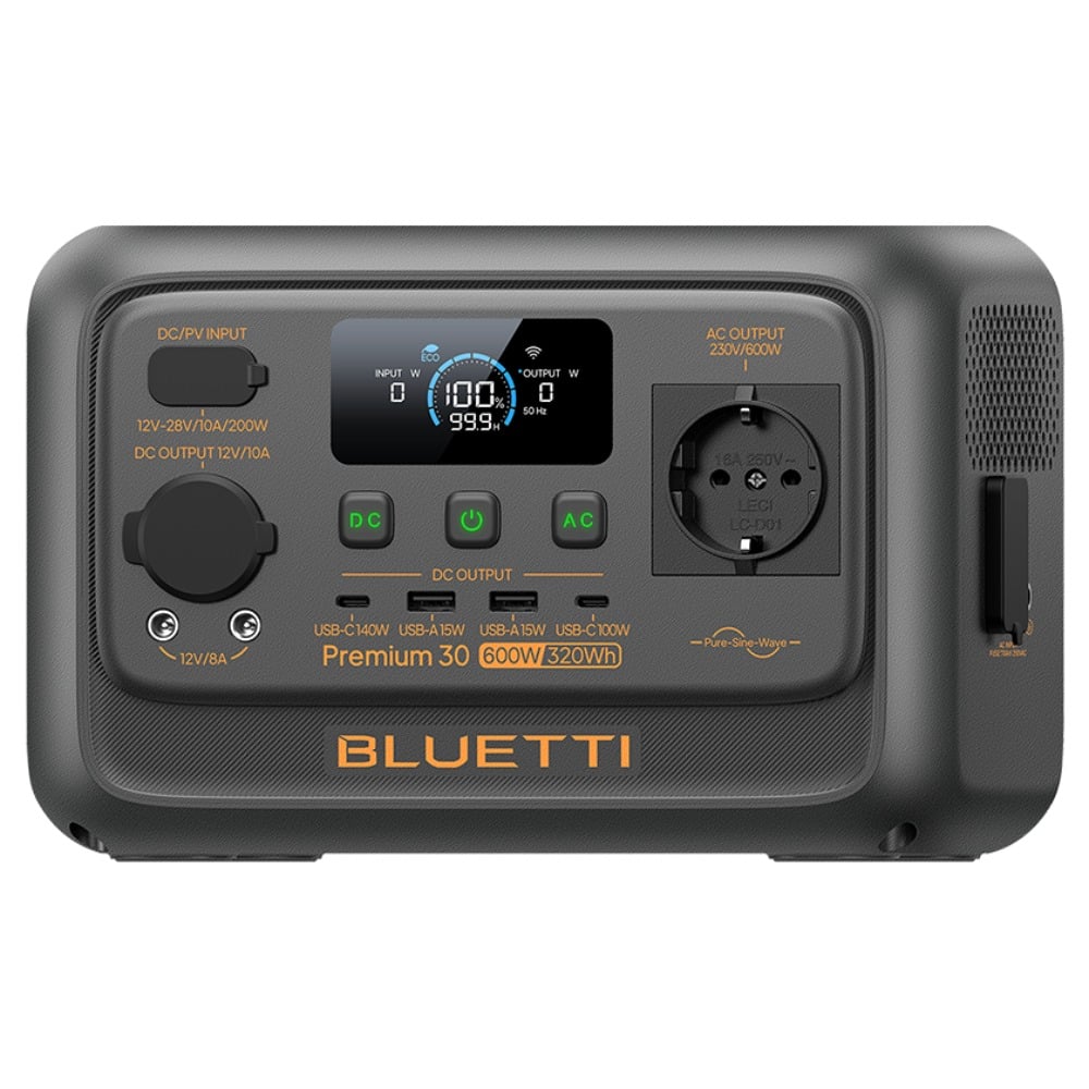 Bluetti Premium 30 V2 Portable Power Station 320Wh 600W UPS Function