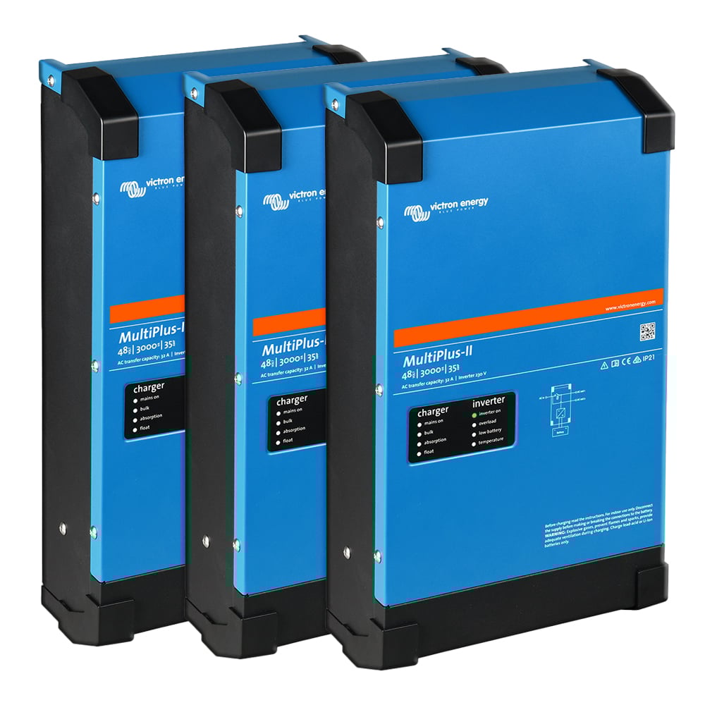 Offgridtec Kit de sauvegarde kit de mise à niveau 9,6 kWh avec batterie Pytes E-Box 4850-c Victron MultiPlus ii 48/3000 triphasé