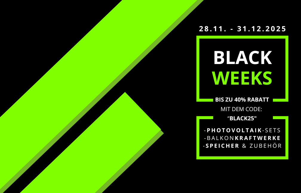 Startseitenbanner zur Black Week 2025 28.11. bis 31.12.2025