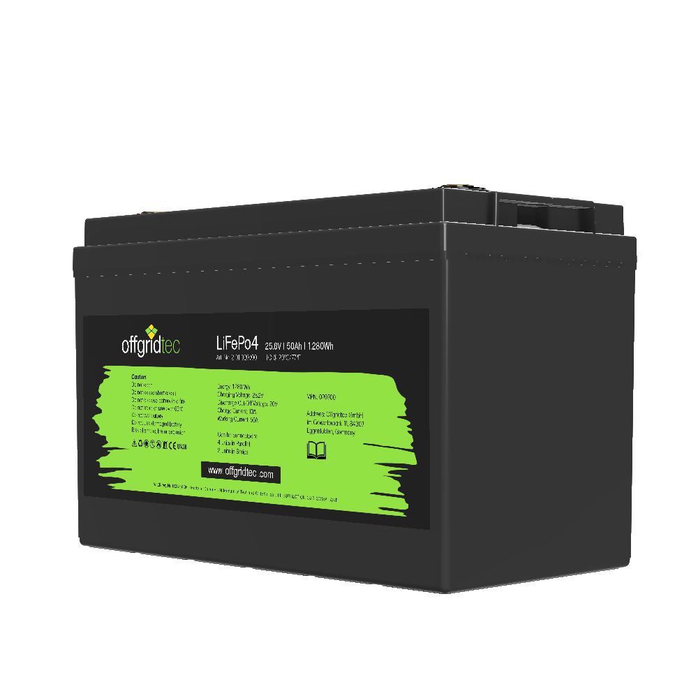 Offgridtec LiFePO4 Akku 25,6/50 25,6V 50Ah BMS integriert 1280Wh