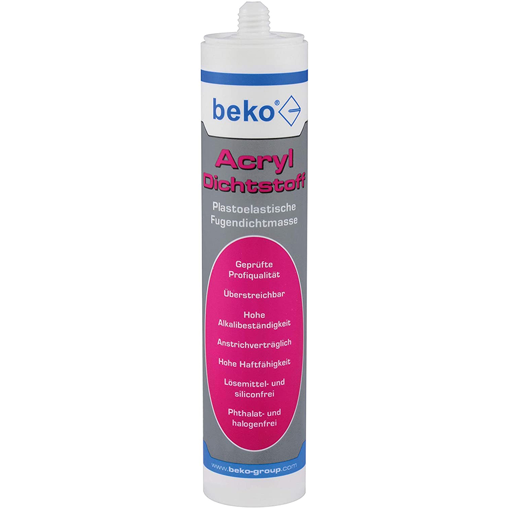 Beko Acryl-Dichtstoff 310 ml weiß Fugendichtmasse Überstreichbar