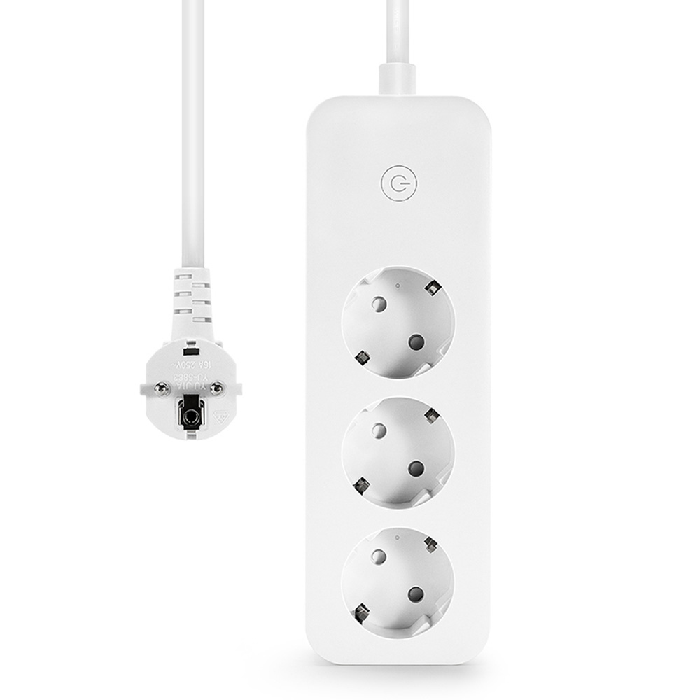 Offgridtec Smarte 3-fach Steckdosenleiste mit Smart Life- oder Tuya-App 1,8m Kabel