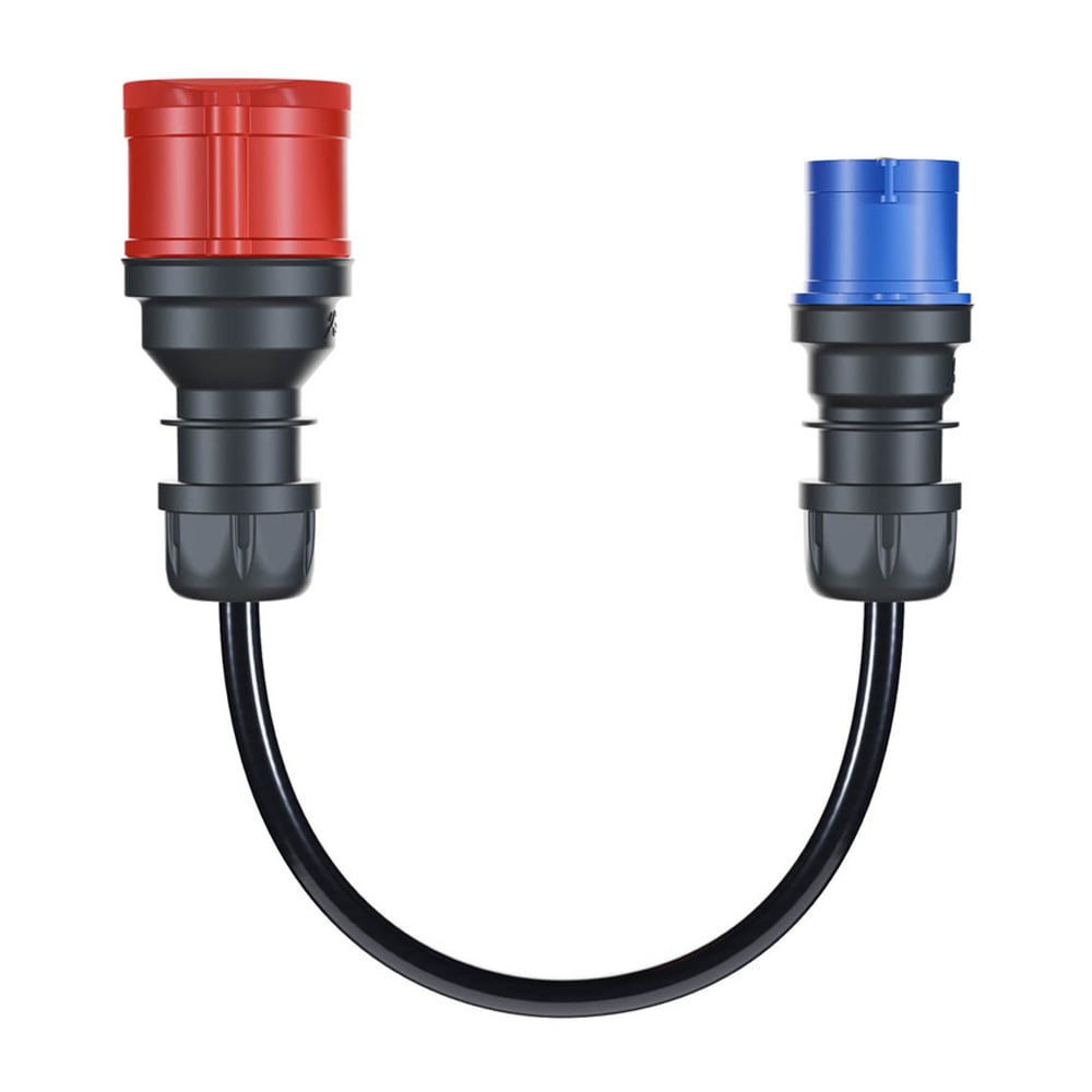 go-e adapter set for Wallbox Gemini flex 11kW for household socket, CEE blue 16A, CEE red 32A