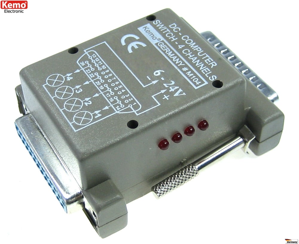 Kemo 4 Kanal Computer Schalter M104