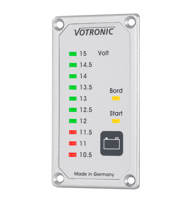 Votronic Duo Battery Tester, wallmounted