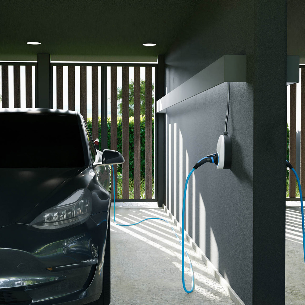 go-e Wallbox Gemini 22kW charging box with 1.8 meter cable