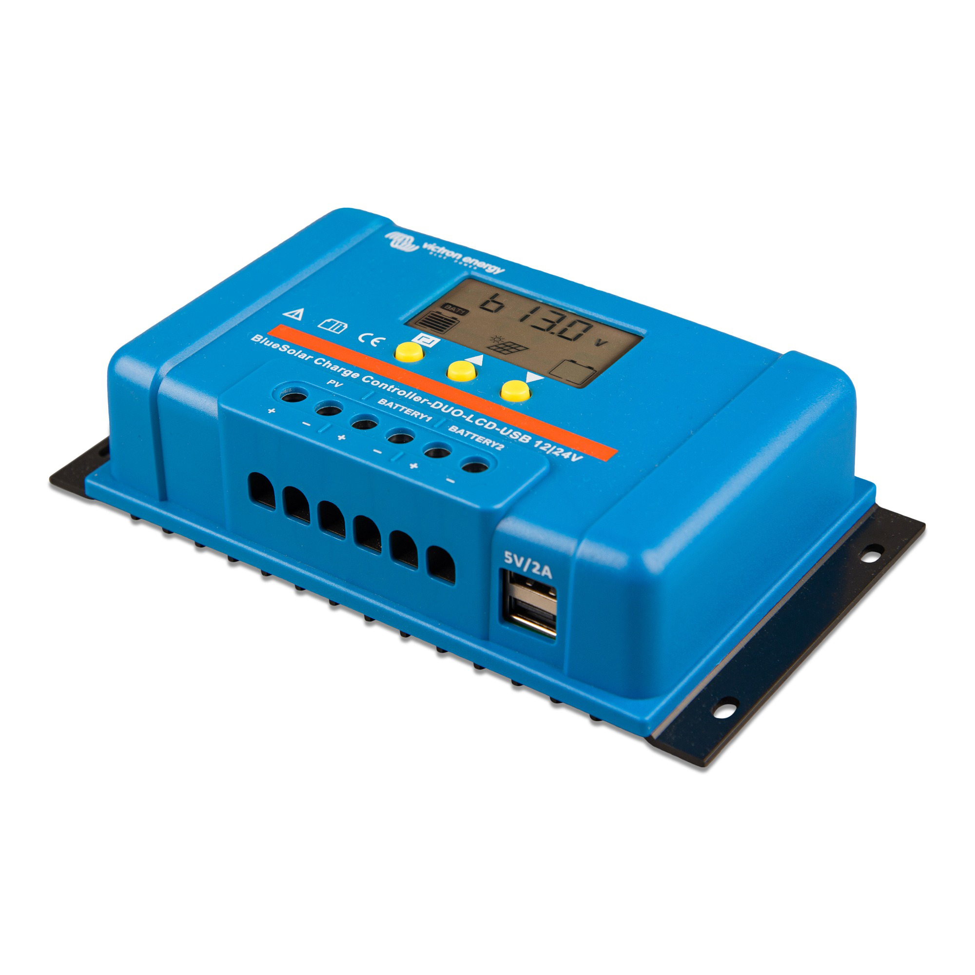 Victron BlueSolar PWM-LCD 30A Solarladeregler Schrägansicht rechts