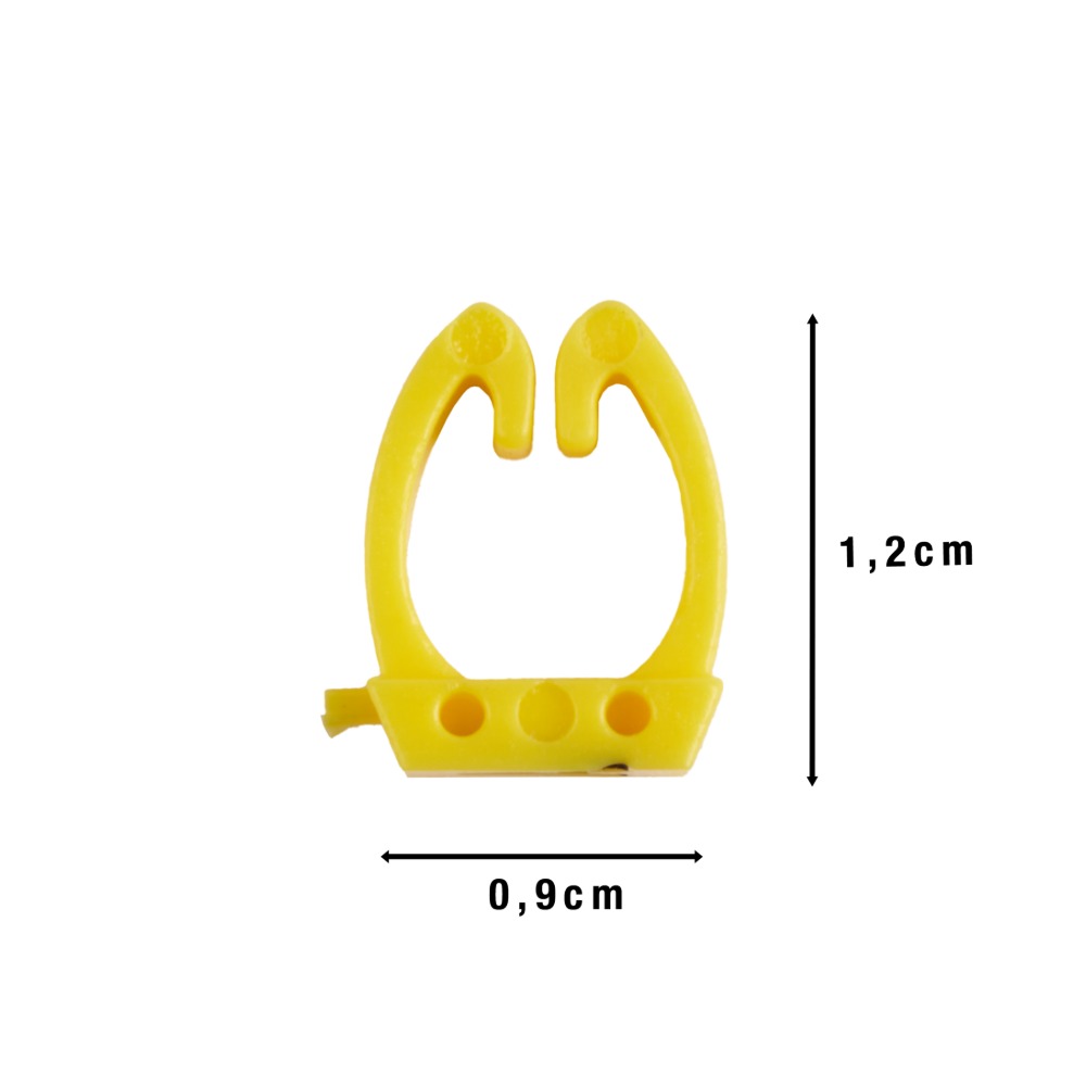 Offgridtec Cable Marker Clips A–Z, 260 pieces, for 6 mm² cables, 10 of each letter, yellow