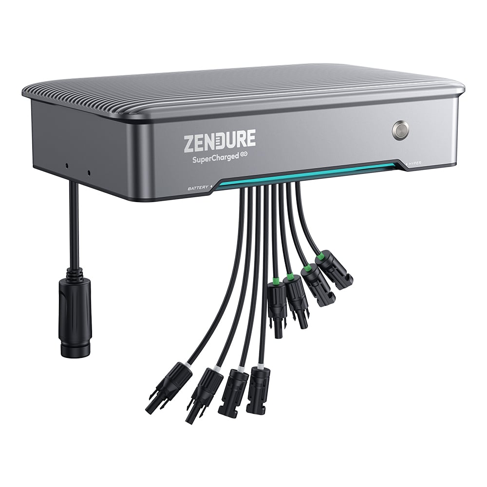 Zendure SolarFlow Hyper 2000 hybrid inverter for balcony power plant, AC-coupled