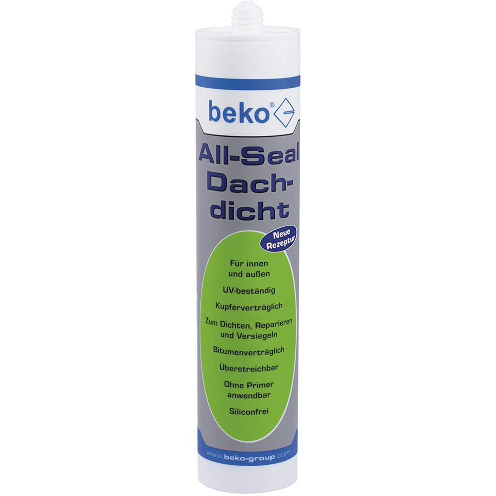 Beko All-Seal Dachdicht 300 ml transparent Elastischer Fugendichtstoff