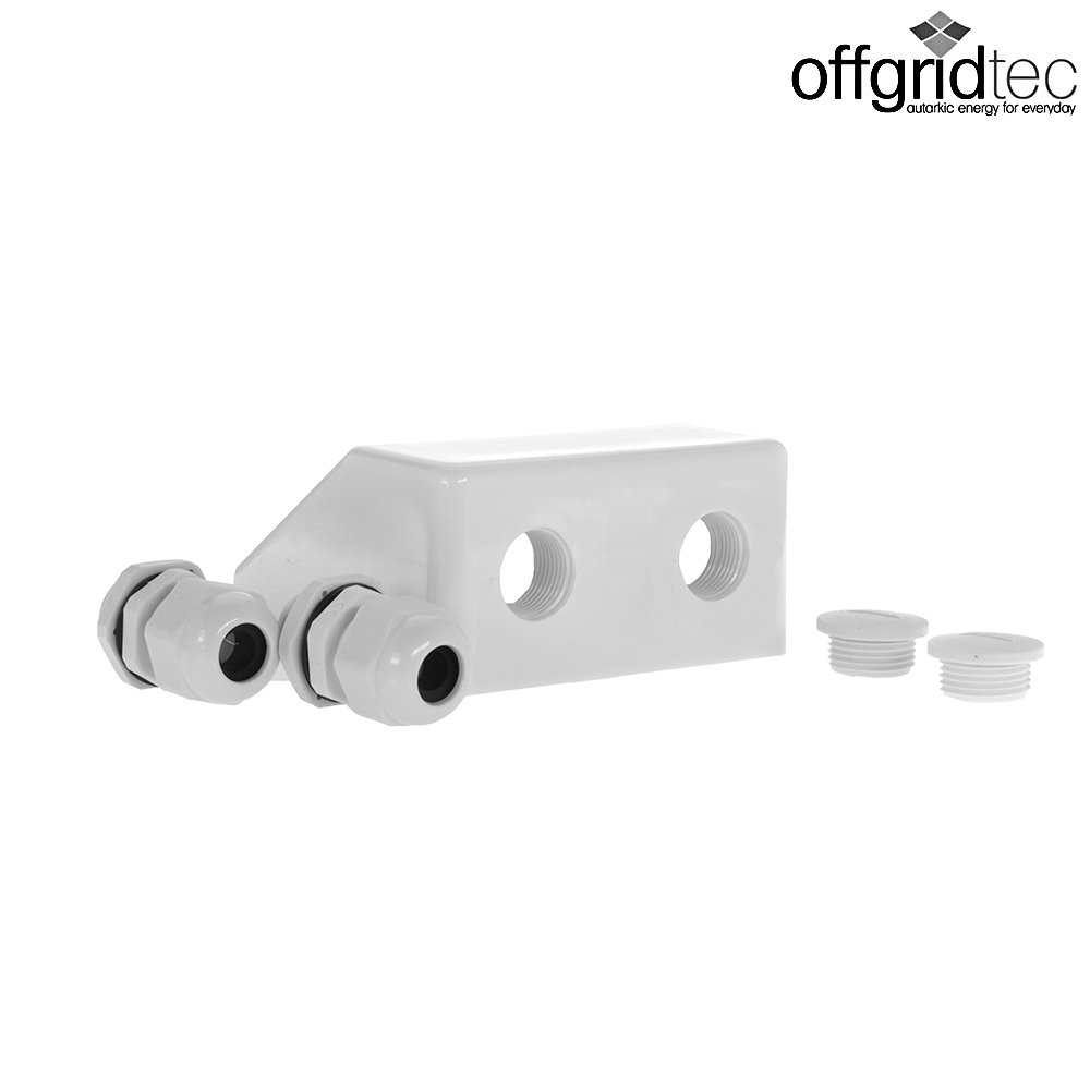 Dachdurchführung in weiß in kompletter Ansicht