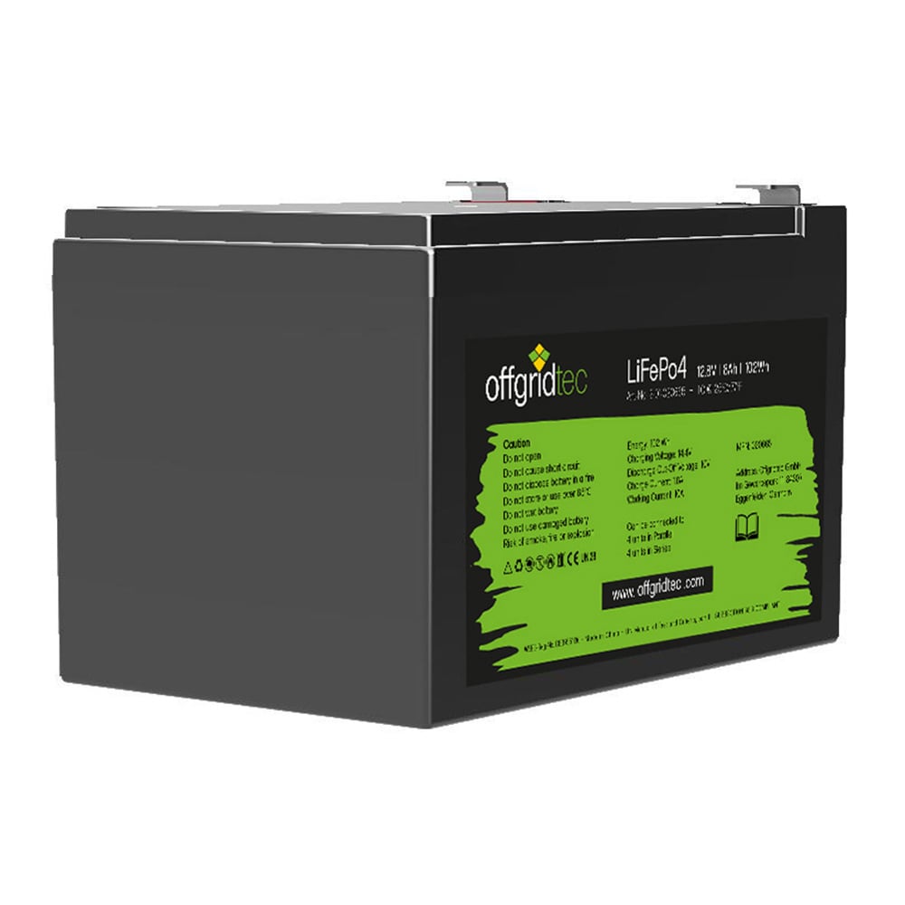 Offgridtec LifePo4 Akku 12/8 12,8V 8Ah BMS integriert 103Wh
