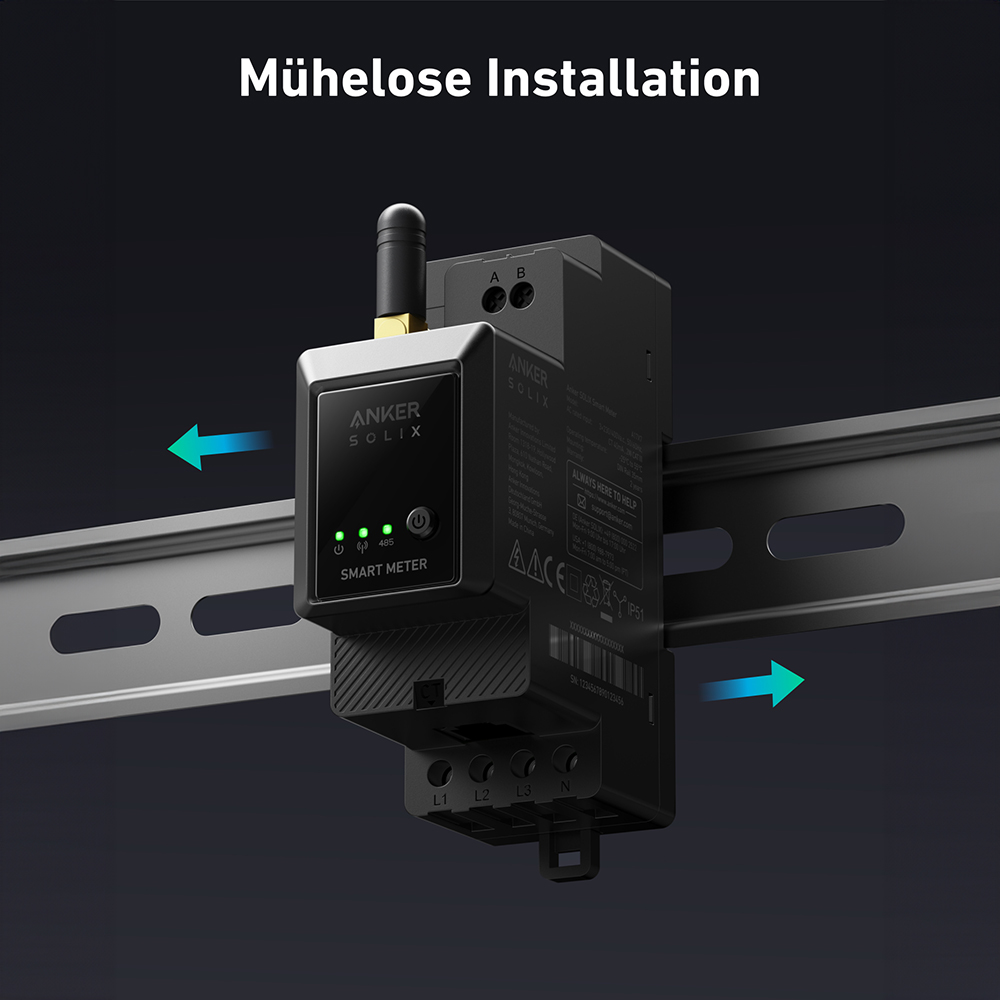Anker solix Compteur électrique intelligent triphasé 120a pour e1600 Pro / Plus