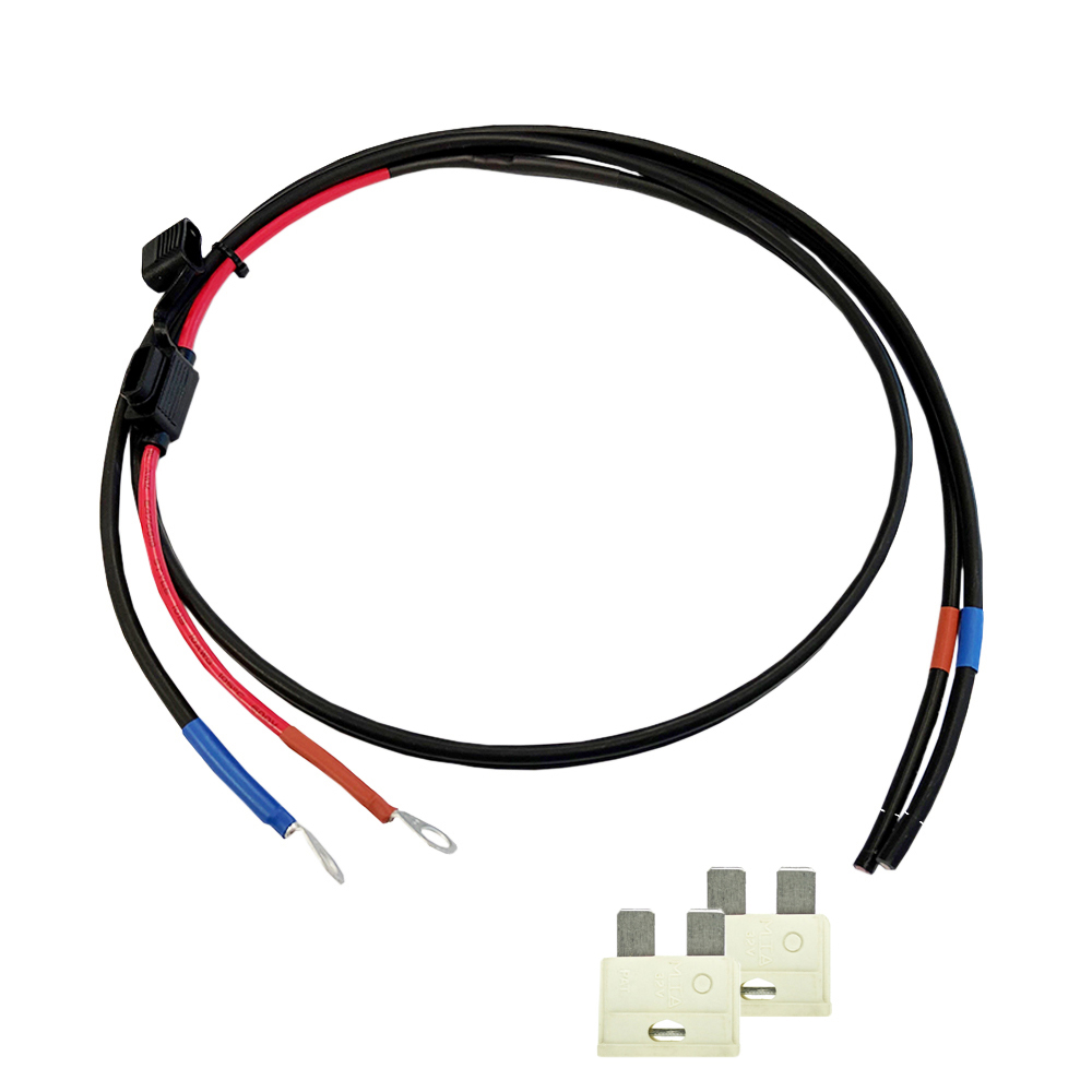 Offgridtec 1,5m 4mm² Batteriekabel mit 25A Sicherung M8-Ringkabelschuh