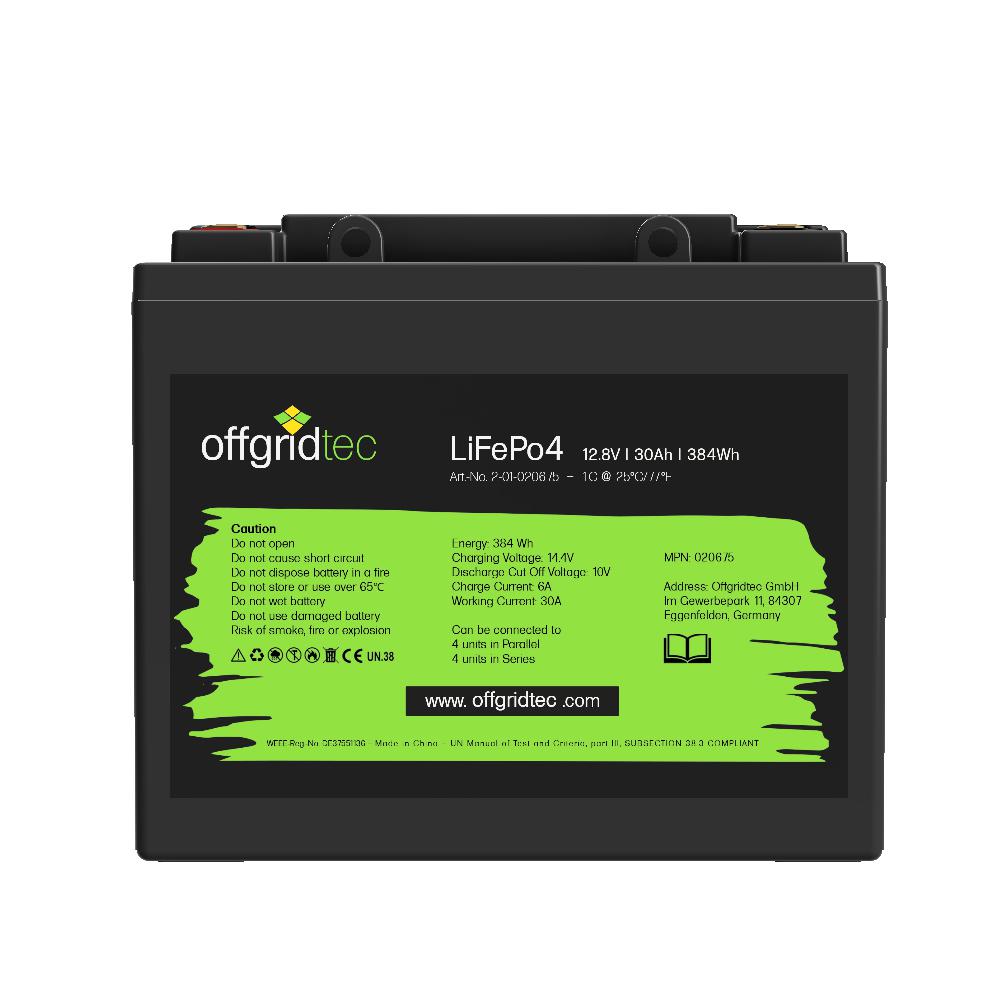Offgridtec LifePo4 Akku 12/50 12,8V 50Ah BMS integriert 640Wh