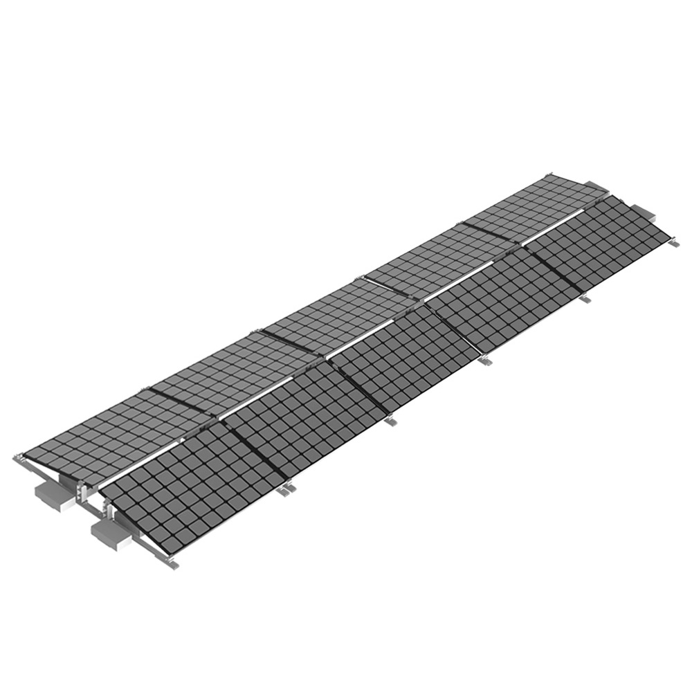 Offgridtec Flat Roof Mounting Kit, Ballast Mounting Kit, East-West, 10 Modules
