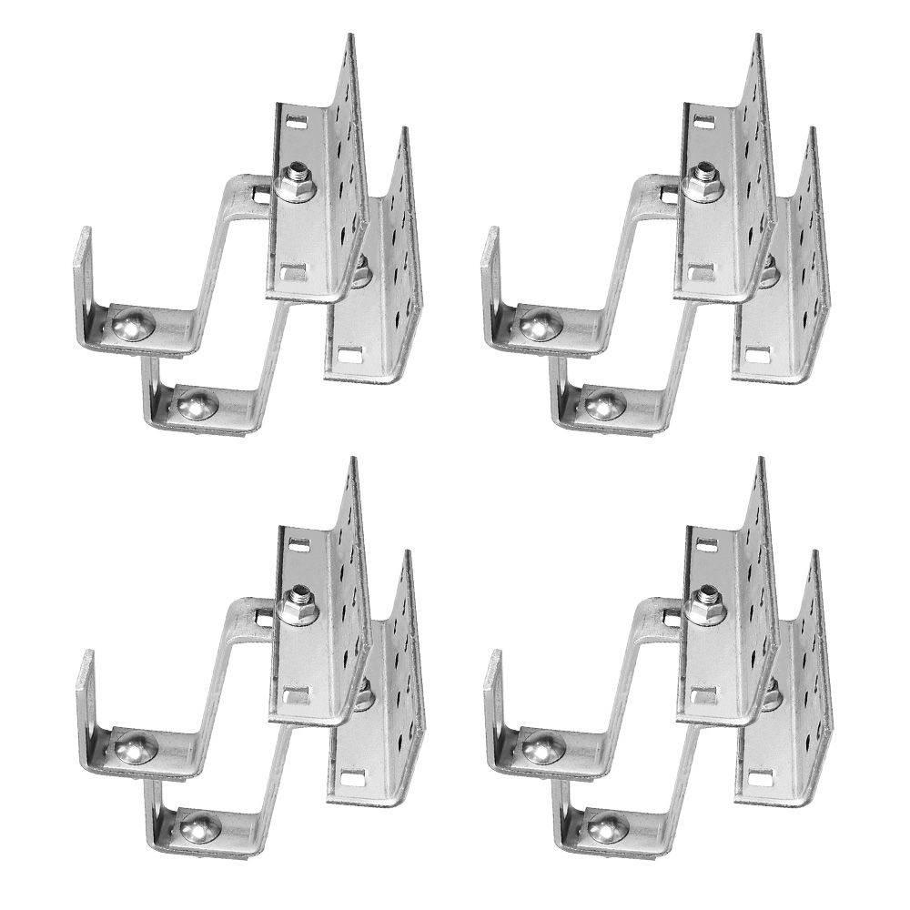 Mounting kit with roof hooks 3way adjustable (for roof tiles) for