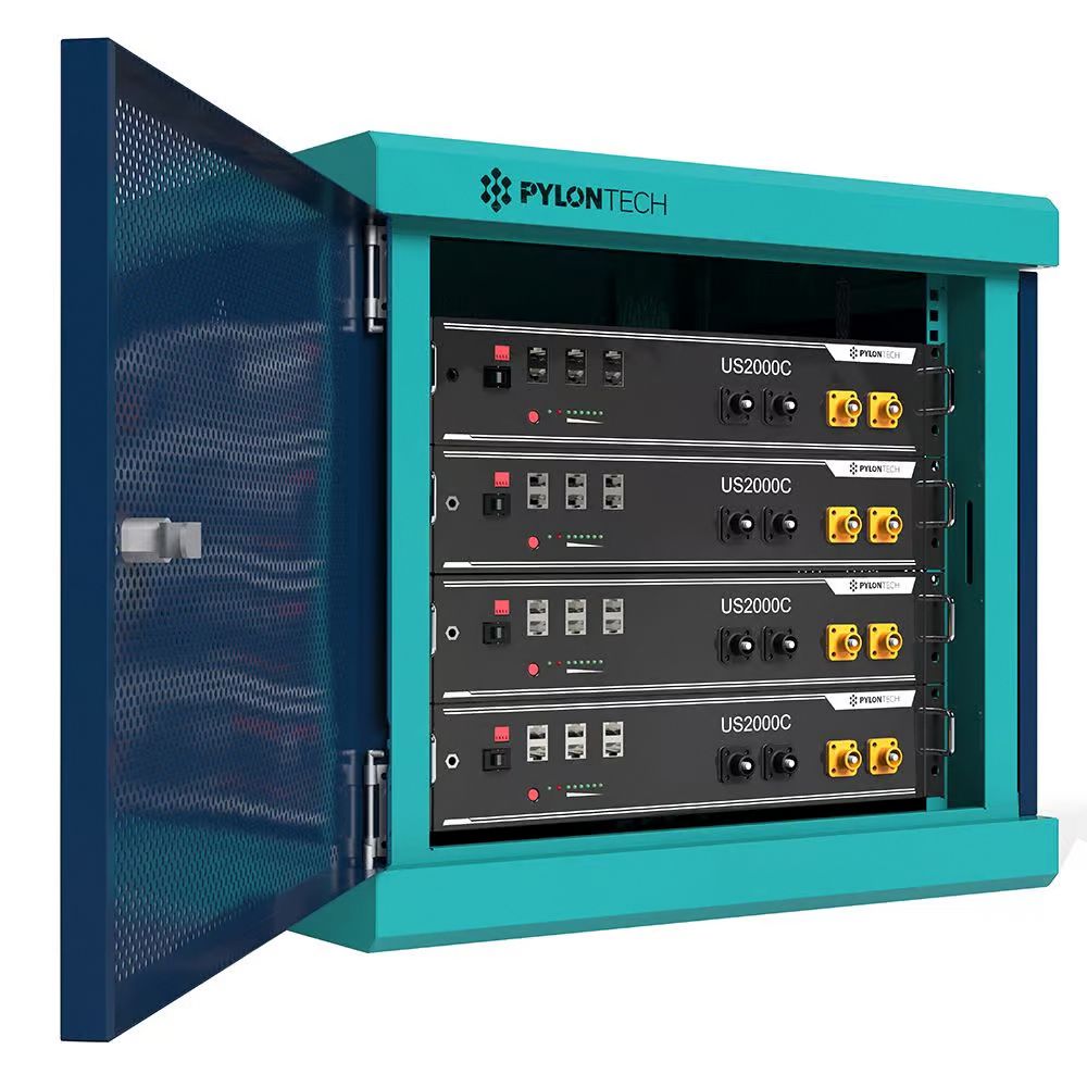 Pylontech 4x US3000C LiFePO4 battery 14kWh with inverter connection ...
